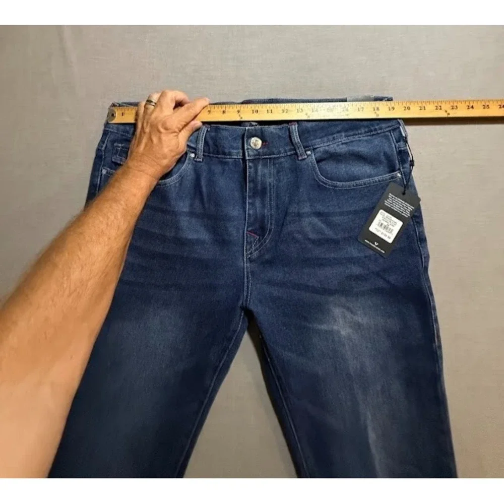True Religion Rocco Jeans Mens 38 Blue Denim Relaxed Skinny‎ Pocketed Men 38X31.